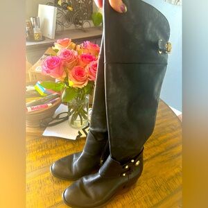 Vince Camuto knee high black boots